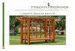 GARDEN ARBOR BENCH - Forever Redwood · 2020-01-07 · Our cozy Annapolis Garden Arbor bench provides the perfect reading nook or secluded alcove with its optional bench. Or leave