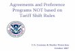 Agreements and Preference Programs NOT based …...Agreements and Preference Programs NOT based on Tariff Shift Rules U.S. Customs & Border Protection October 2007 Agreements and Preference
