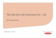 The Dai-ichi Life Insurance Co., Ltd....The Dai-ichi Life Insurance Co., Ltd. 10：15 - 10：45 Dai-ichi Life Group’s ERM Seiji INAGAKI Director, Managing Executive Officer, 10：45