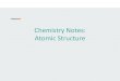 Chemistry Notes: Atomic Structure - WordPress.com€¦ · Chemistry Notes: Atomic Structure. What is matter? •Matter is anything that has mass and volume. It can be a solid, liquid,