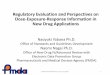 Regulatory Evaluation and Perspectives on Dose-Exposure-Response Information in New ... · Regulatory Evaluation and Perspectives on Dose-Exposure-Response Information in New Drug
