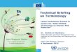 Technical Briefing on Terminology - PreventionWeb...4 September 2015 Technical Briefing on Terminology UNISDR’s 2nd Inter-governmental Preparatory Committee Meeting (PREPCOM2) in