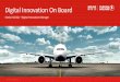 Digital Innovation On Board - iottechexpo.com€¦ · Digital Innovation @ Turkish Airlines Executing new ideas that creates business value with the use of technology •Cultural