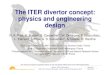 The ITER divertor concept: physics and engineering design · @2015, ITER Organization IAEA TM on Divertor Concepts, Vienna, Austria, 29 September 2015 Baseline operating mode •