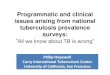Programmatic and clinical issues arising from … Hopewell...Programmatic and clinical issues arising from national tuberculosis prevalence surveys: “All we know about TB is wrong”