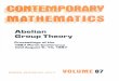 Abelian Group TheoryAbelian Group Theory Proceedings of the 1987 Perth Conference held August 9-141 1987 Volume87 Laszlo Fuchs, RUdiger Gobel, and Phillip Schultz, Editors AMERICAn