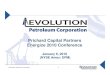 Prichard Capital Partners Energize 2010 Conference - Pritchard 2010-vf.pdf · 2017-01-16 · Prichard Capital Partners Energize 2010 Conference January 6, 2010 (NYSE Amex: ... 12/24/09