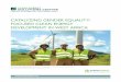 Catalyzing Gender Equality-Focused Clean Energy Development … · 2016-10-11 · CATALYZING GENDER EQUALITY-FOCUSED CLEAN ENERGY DEVELOPMENT IN WEST AFRICA cleanenergysolutions.org