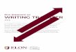 Elon Statement on Writing Transfer - Center for Engaged ...€¦ · Elon Statement on WRITING TRANSFER 2015 Developed by 45 writing researchers participating in the 2011-2013 Elon