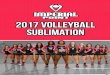 2017 Volleyball SUBLIMATION · 4 After the sublimation printing has been completed, we take the paper to presses where the sublimation dye transfers to fabric. At 400+ degrees, the