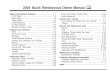 2004 Buick Rendezvous Owner Manual M - General Motors · 2004 Buick Rendezvous Owner Manual M. GENERAL MOTORS, GM, the GM Emblem, BUICK, the ... is turned to OFF and will resume operation