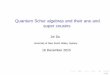 Quantum Schur algebras and their affine and super cousins€¦ · Quantum Schur algebras and their a ne and super cousins Jie Du University of New South Wales, Sydney 16 December