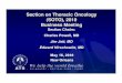 Section on Thoracic Oncology TITLE (SOTO), 2010 Business ...€¦ · TITLE! Section on Thoracic Oncology (SOTO), 2010 Business Meeting Section Chairs: Charles Powell, MD Jim Jett,