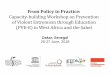 Capacity-building Workshop on Prevention of Violent ... · Capacity-building Workshop on Prevention of Violent Extremism through Education (PVE-E) in West Africa and the Sahel Dakar,