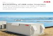SOLAR INVERTERS Bankability of ABB solar inverters · 2020-02-12 · 2 BROCHURE BANKABILITY OF ABB SOLAR INVERTERS ABB has decades of experience in inverter and power converter technology