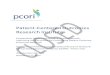 Patient-Centered Outcomes Research Institute · PCORI is committed to transparency and a rigorous stakeholder-driven process that emphasizes patient engagement. PCORI uses a variety