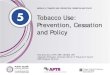 MODULE 5: TOBACCO USE: PREVENTION, CESSATION AND POLICY Tobacco Use… · 2018-04-01 · quit tobacco use. Rates fell from 59% in 2005 to 51% in 2010. • Only 4.4% of tobacco users