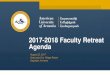 2017-2018 Faculty Retreat Agenda2017-2018 Faculty Retreat Agenda August 22, 2017 HyeLandz Eco Village Resort Geghadir, Armenia
