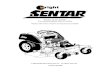 Parts List for Sentar (For Serial Numbers Prior to 19729) · 1 98410068 frame assembly, sentar (incl #6 x 8 & #60 x 4) 41 72460004 wheel assemble,13x500-6 caster (incl #39 & #40)