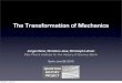 The Transformation of Mechanics - History of Quantum Physicsquantum-history.mpiwg-berlin.mpg.de/news/workshops/hq3/... · 2010-09-28 · Old Quantum Theory • The old quantum theory