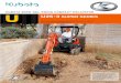 KUBOTA ZERO TAIL SWING COMPACT EXCAVATOR U U25 -3 … · Zero-tail swing keeps the tail within the width of the tracks, so you can ... long tumbler distance, and Double Outer Flanged