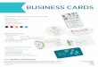 BUSINESS CARDS - Navitor · BUSINESS CARDS New! Business Card Options Make a striking first impression with new business card options! Add sparkle with crystal white glitter color