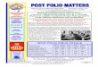 WILD POLIO VIRUS TOTALS€¦ · the vaccine, “For me, it was too little, too late. But I was glad that nobody else would have to go through this.” See the film and vaccinate your