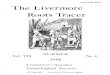 The Livermore Roots Tracer - L-AGS · The Livermore Roots Tracer SUMMER Vol VII No4 ,1988 Livermore - Amador ... reqular meeting to receive your copy. You may write to Livermore-Amador