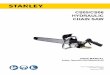 CS05/CS06 HYDRAULIC CHAIN SAW - Stanley …...– With basic understanding of kickback, you can reduce or eliminate the element of surprise. Sudden surprise contributes to accidents
