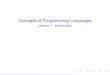 Concepts of Programming Languages - KSUfac.ksu.edu.sa/sites/default/files/01-introduction.pdf · Concepts of Programming Languages Lecture 1 - Introduction Patrick Donnelly Montana