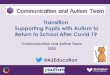 Transition Supporting Pupils with Autism to Return to ... · PowerPoint Presentation Author: Michelle L Davies Created Date: 5/20/2020 2:55:30 PM 