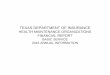 TEXAS DEPARTMENT OF INSURANCE · 2020-06-03 · TEXAS DEPARTMENT OF INSURANCE FINANCIAL REPORT BASIC SERVICE 4/3/17 1:02 PM REPORT CONTENTS PAGE HMO's Service Areas/Divisions 1 Income