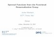 Spectral Functions from the Functional Renormalization Group · 2018-01-17 · Spectral Functions from the Functional Renormalization Group Jochen Wambach ECT*, Trento, Italy Seminar