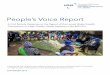 People’s Voice Report - Harvard University · People’s Voice Report ... Revolution”, to serve as a tool for health system quality advocates, 3) to make people-centric recommendations