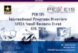 PEO EIS International Programs Overview AFCEA Small ... · AUG 2016 . UNCLASSIFIED // FOUO PEO EIS 101 | 2 IPD Mission Enable information dominance for Partner Nations and friendly