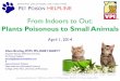 From Indoors to Out - Pet Poison Helpline · Addressing the cost of veterinary care VPI covers the $39 Pet Poison Helpline fee when a pet is brought in to your hospital for care Enabling