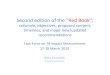 Second edition of the Red Book - WHOSecond edition of the " Red Book "; rationale, objectives, proposed content, timelines, and major new/updated recommendations Task Force on TB Impact