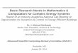 Basic Research Needs in Mathematics & Computation for Complex Energy … · 2015-11-23 · Basic Research Needs in Mathematics & Computation for Complex Energy Systems Report of an