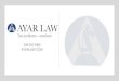 PowerPoint Presentation · Michigan tax lawyer Venar R. Ayar, founder of Ayar Law, has ten years of experience as an accounting specialist and tax attorney. He earned his Juris Doctor