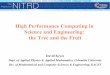 High Performance Computing in Science and …...High Performance Computing in Science and Engineering: the Tree and the Fruit David Keyes Dept. of Applied Physics & Applied Mathematics,