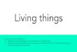 Living things · 2020-05-08 · Living things National curriculum Objectives: Recognise that living things can be grouped in a variety of ways Explore and use classiﬁcation keys