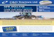 NEW HOLLAND Blandford T7.225 BLUE POWER...Kawasaki Mule, 2010 £7,950 KRM Seed Drill 6m hyd folding, tined, comp. with pre-emergence markers £8,250 Krone Mounted Mower 283CV £1,750