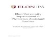 Elon University Department of Physician Assistant Studies...with physician supervision. Physician assistants graduate from an accredited physician assistant educational program and