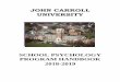 JOHN CARROLL UNIVERSITYwebmedia.jcu.edu/education/files/2018/08/School-Psych... · 2018-08-22 · Standard IV, Element 4.2; NASP Domain 2.4: Interventions and Mental Health Services)