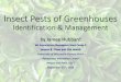 Insect Pests of Greenhouses - UWSP · Insect Pests of Greenhouses Identification & Management by Jamee Hubbard WI Aquaculture/Aquaponic Boot Camp-2 Session 8 - Plant and Fish Health