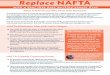 What Is NAFTA and Why Must it Be Replaced? NAFTA Eliminates …replacenafta.org/wp-content/uploads/2017/03/NAFTA-Fact... · 2017-03-14 · NAFTA Eliminates Jobs and Lowers Wages Since