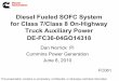 Diesel Fueled SOFC System for Class 7/Class 8 On-Highway ...This presentation contains no proprietary, confidential, or otherwise restricted information Diesel Fueled SOFC System for