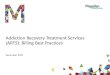 Addiction Recovery Treatment Services (ARTS): Billing Best ... · Codes for Medication Assisted Treatment •Are 10 digit three segment numbers •Found on the medication packaging