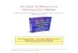 30 Tips To Maximum Conversion Ratesmake-n-market-ebooks.com/Max-Sales-Conversions.pdf · 2008-03-31 · 30 Tips To Maximum Conversion Rates - 1 - 30 Tips To Maximum Conversion Rates