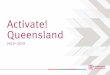 Activate Queensland 2019-2029€¦ · Activate! Queensland 2019–2029 is the Queensland Government’s 10 year strategy to further enrich the Queensland way of life; harnessing the